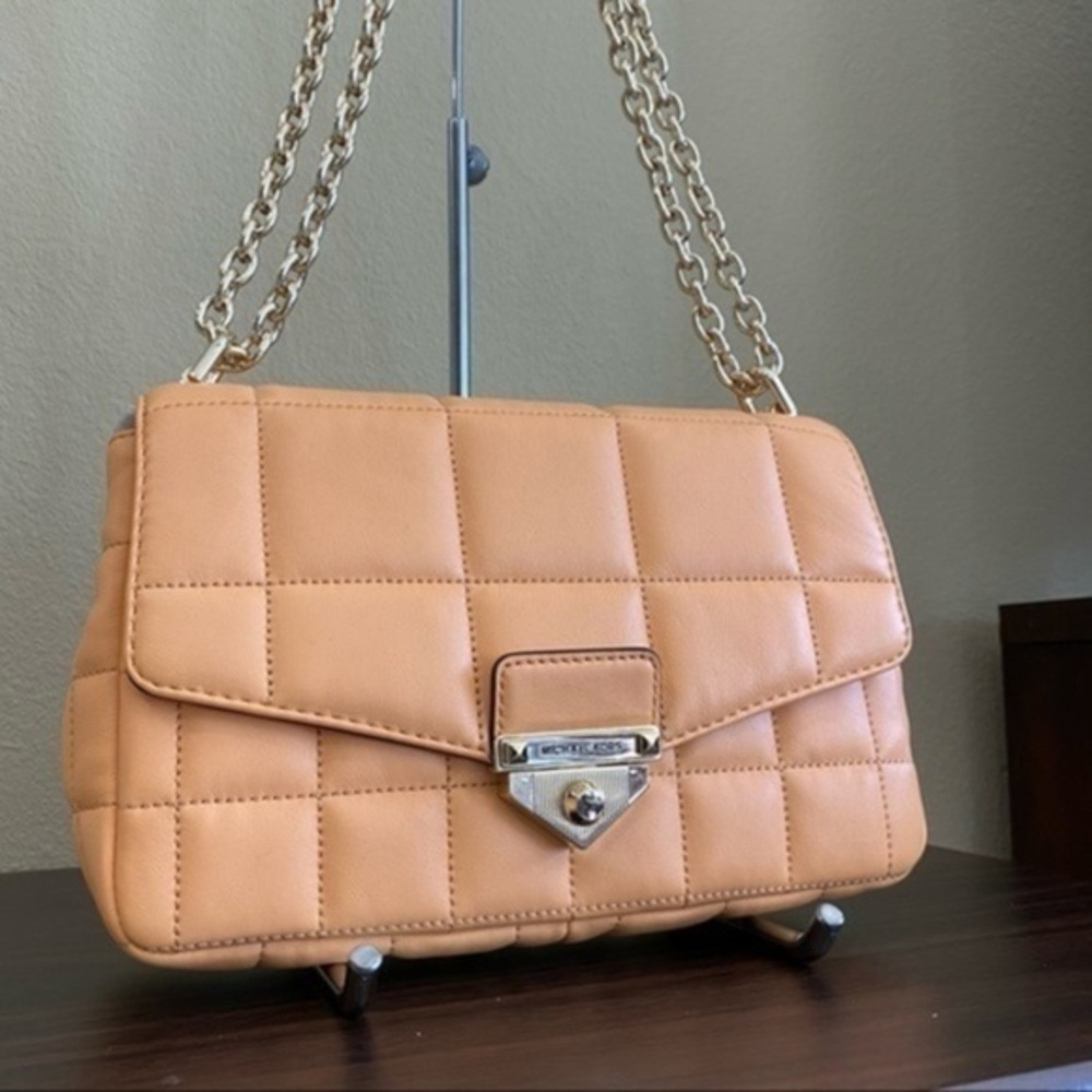 New Michael Kors large soho quilted leather shoulder Bag
